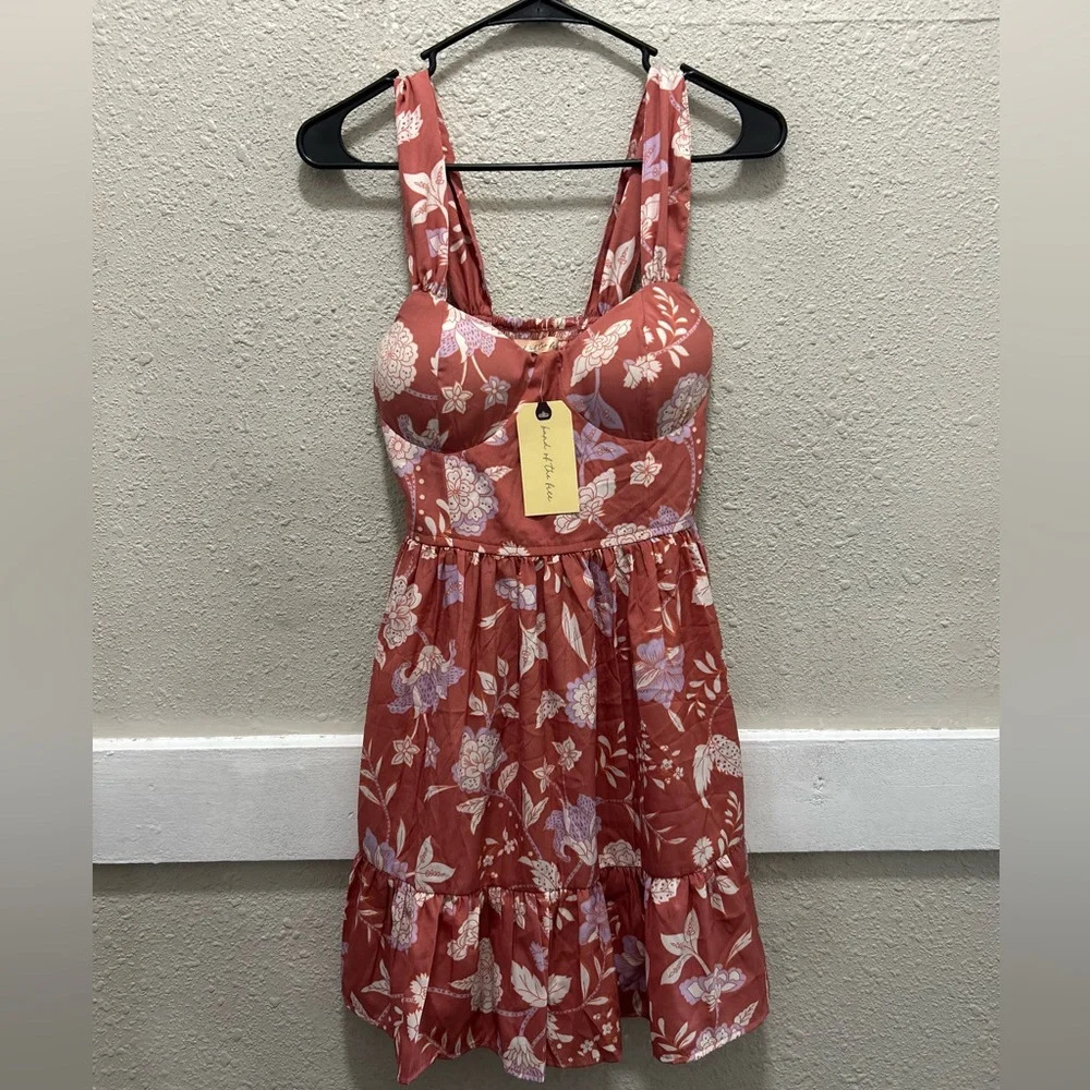 Band Of The Free Bohemian Women's Floral Dress Size XS NWT